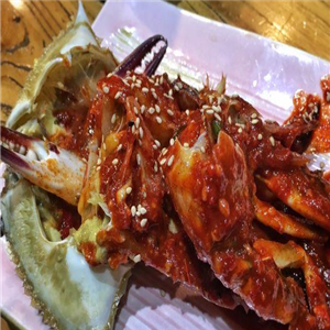 饭小偷酱油酱蟹韩国传统料理海鲜