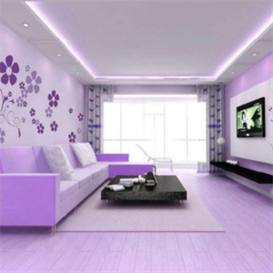 多丽士墙艺紫色
