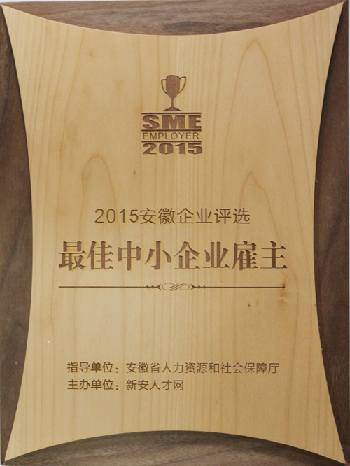 易道教育荣获”2015最佳中小企业雇主“荣誉称号