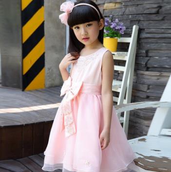 安琪娃童装粉色裙