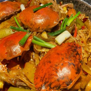 蟹珽沣肉蟹煲豆芽