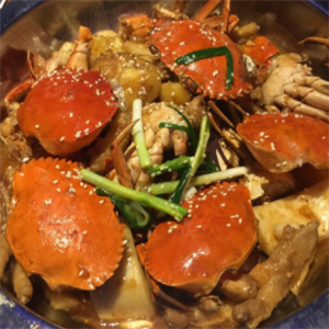 巴厘焖肉蟹煲年糕