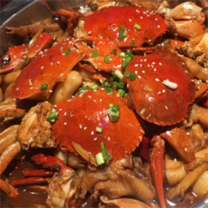 蟹皇煲肉蟹煲螃蟹