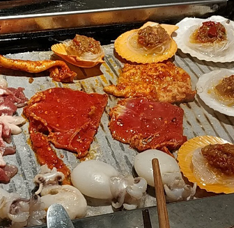 韩式自助烤肉海鲜