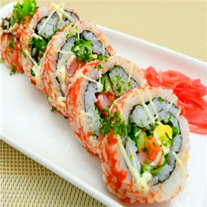鱼本鲜寿司日式便当蔬菜
