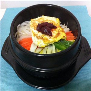 韩式金达莱石锅拌饭-美味
