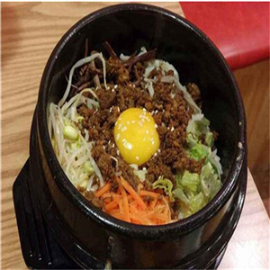 韩式金达莱石锅拌饭-好吃
