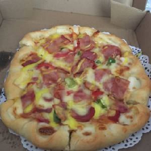米萨披萨鲜虾南瓜酱披萨