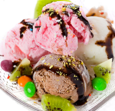 水果冰淇淋巧克力