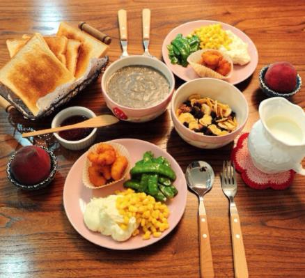 七味锦时豆浆油条养生早餐