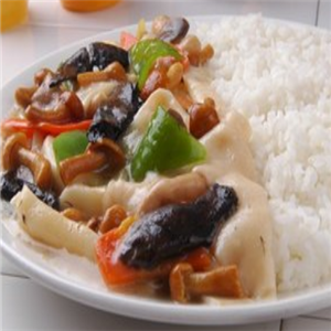 毛班长菌菇饭米饭