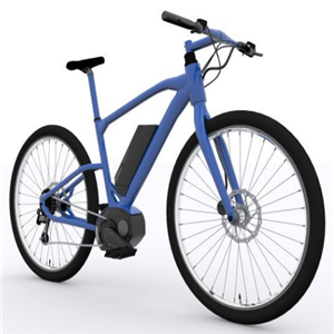 品牌电动自行车蓝色