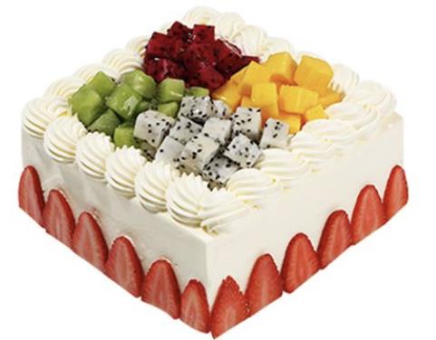 蒲公英蛋糕水果蛋糕