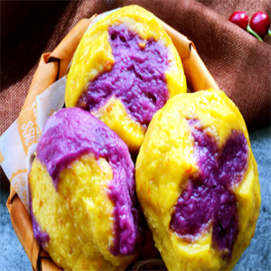 富贵馒头紫薯
