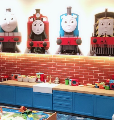 托马斯小火车主题亲子餐厅玩具