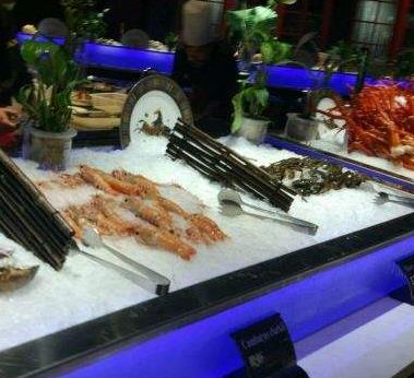 流水虾海鲜自助餐厅美味