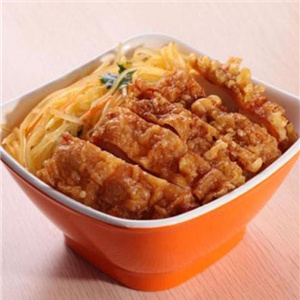 韩式脆皮鸡拌饭-健康