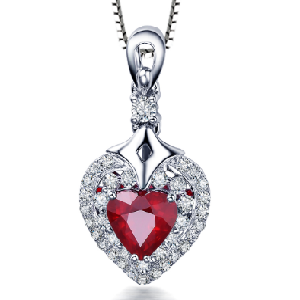  Olivier Bell crystal jewelry love pendant