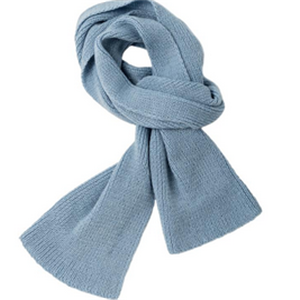 蓝彩围巾