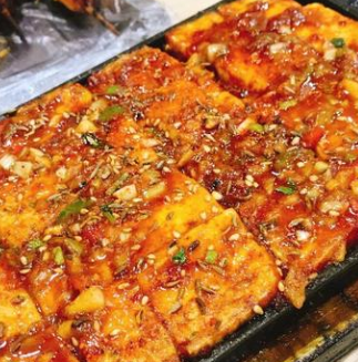 韩国酱汁铁板豆腐