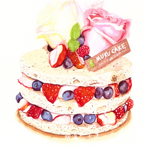 ecake蛋糕蓝莓