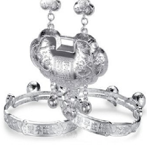  Brand silver jewelry silver lock