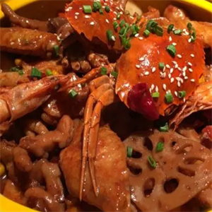 旺记肉蟹煲小龙虾藕片