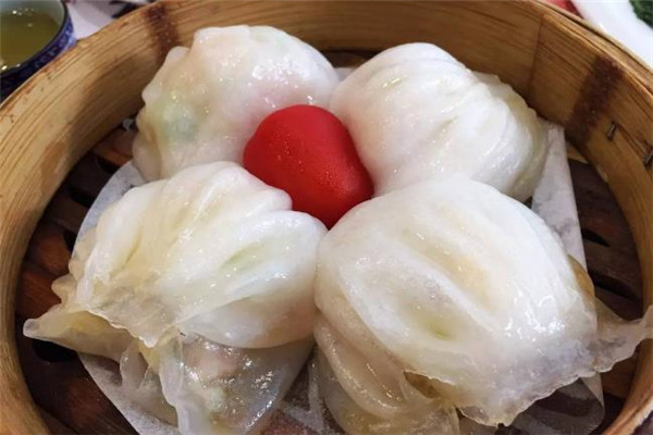 海迎春鲜虾饺特色