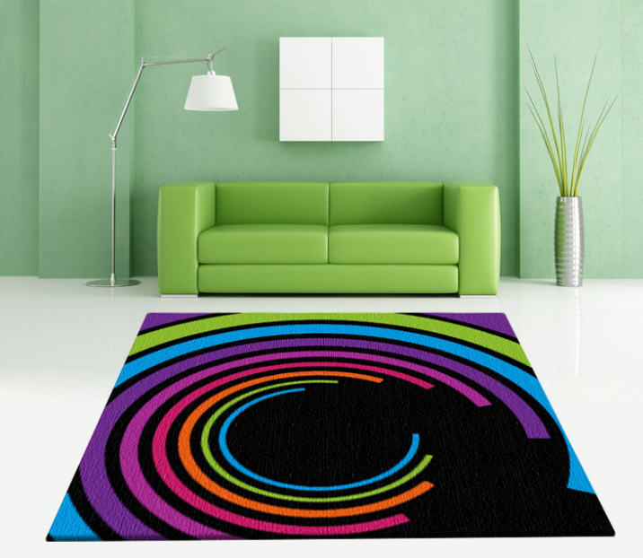 彩虹地毯創意