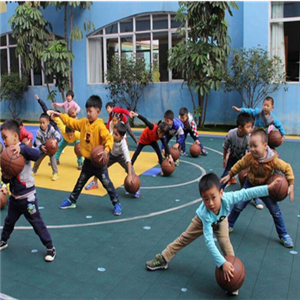 低端幼儿园打篮球