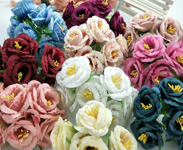 韩尚布艺花质量