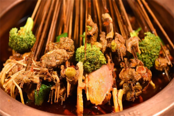 铜锅串串金针菇
